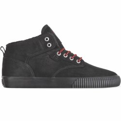 Globe Schuh Motley Mid Black/Red/Fur
