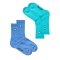 Lousy Livin Socks Street Court 2 Pack, Sky/Mint