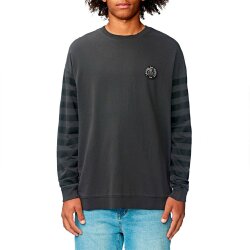 Globe Carrier Crewneck Sweater Washed Black
