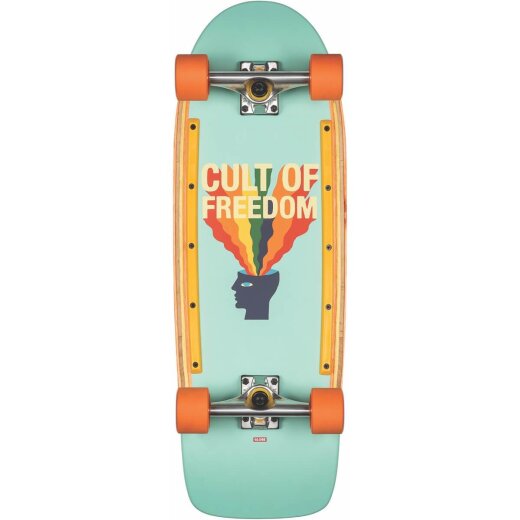 Globe Burner Cult of Freedom Retro Skateboard
