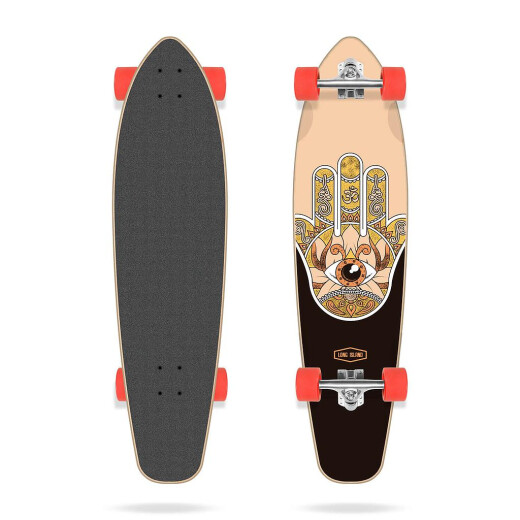 Long Island Raise Kicktail Longboard Komplettboard