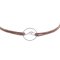 Vintageliebe Armband Stoff Textil Maritim Welle Kreis Silber