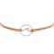 Vintageliebe Armband Stoff Textil Maritim Welle Kreis Silber