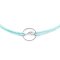 Vintageliebe Armband Stoff Textil Maritim Welle Kreis Silber