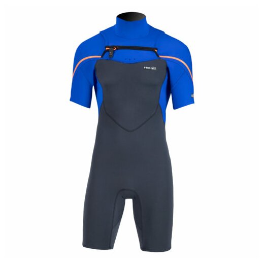 Prolimit Fusion FZ  2/2  Shorty Neoprenanzug 2020 Grey/Blue/Orange