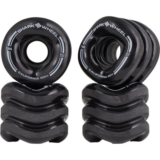 Shark Wheels CALIFORNIA ROLL (4er Set) 60mm/ 78a Black