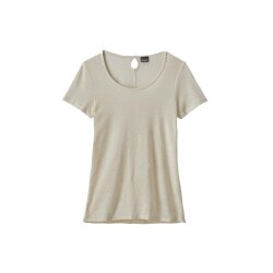 Patagonia Womens Mount Airy Scoop Tee Washed White