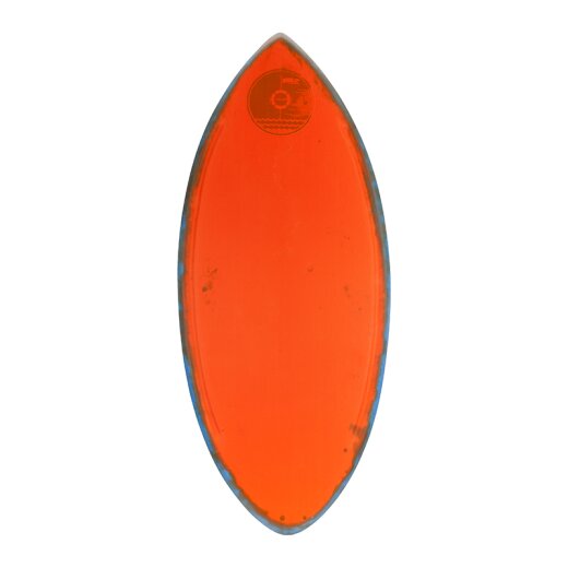 HW-Shapes Waveskim EPOXYART Orange Blue Skimboard READY TO GO