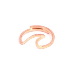 Vintageliebe Ring Welle Ros&eacute;