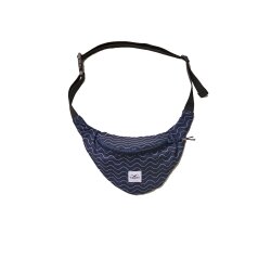 Cleptomanicx Hipbag Pinstripe Dark Navy