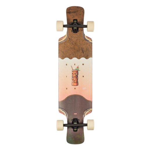 Globe GEMINON KICK 37,5"  Coconut Tiki Longboard Komplettboard