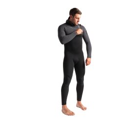 C-Skins ReWired Hooded 6/5/4 CZ Steamer Neoprenanzug Black