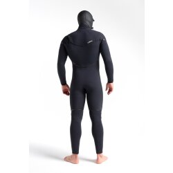 C-Skins Wired Hooded 5/4 Frontzip Neoprenanzug Black