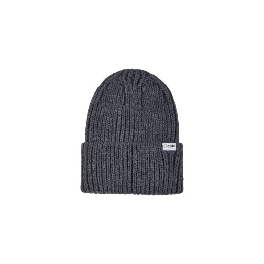 Cleptomanicx Beanie Bigger Ribber Phantom Black