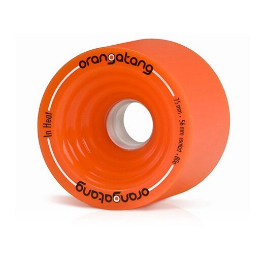 Orangatang IN HEAT (4er Set) 75mm/80a Orange
