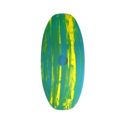 HW-Shapes Freestyle Skimboard V2 110 Epoxyart Blue Yellow