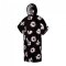 Mystic Poncho Velour Black/White