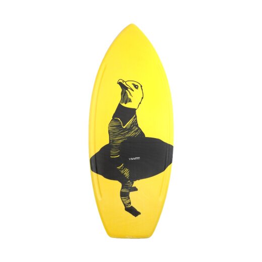 HW-Shapes Ultimate Wave Skimboard M&ouml;we Yellow