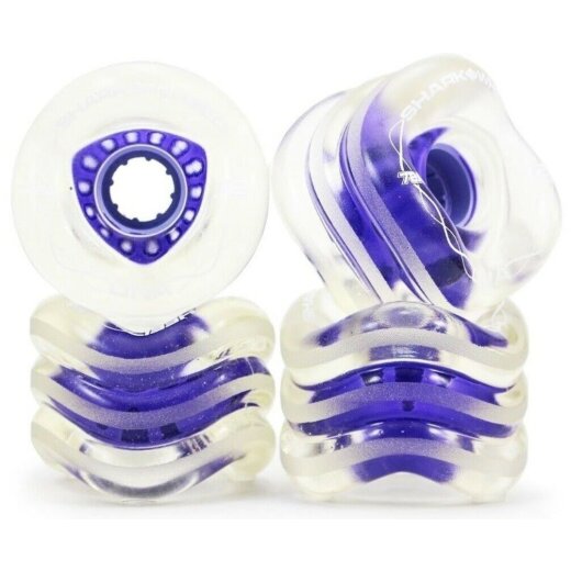 Shark Wheels DNA ROLL (4er Set) 72mm/ 78a Clear/Purple Core