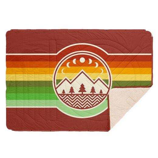 Voited Cloud Touch Pillow Blanket Camp Vibes Jamaica Cinnabar