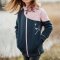 SchwerelosigKite Kids Zip Hood Sweat Wind Midnight Pink