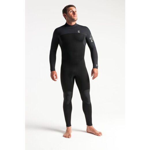 C-Skins Session 4/3 Frontzip BZ Neoprenanzug Steamer Black/ Carbon/ White