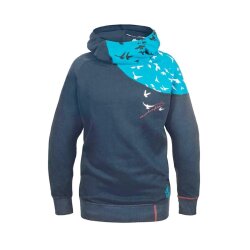 SchwerelosigKite Women Hood Sweat Wind Midnight Blue