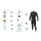 So&ouml;ruz Guru Girl Oysterprene 5/4/3 FZ Frauen Neoprenanzug Black