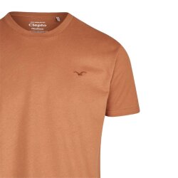 Cleptomanicx T-Shirt Basic Tee Liguell Regular Caramel Cafe