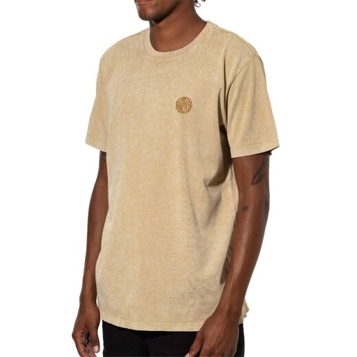 Katin Easy Emblem Embroidery Tee T-Shirt Khaki Mineral