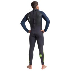 C-Skins Element 3/2 Backzip Steamer Neoprenanzug Anthracite Bluestone Lime
