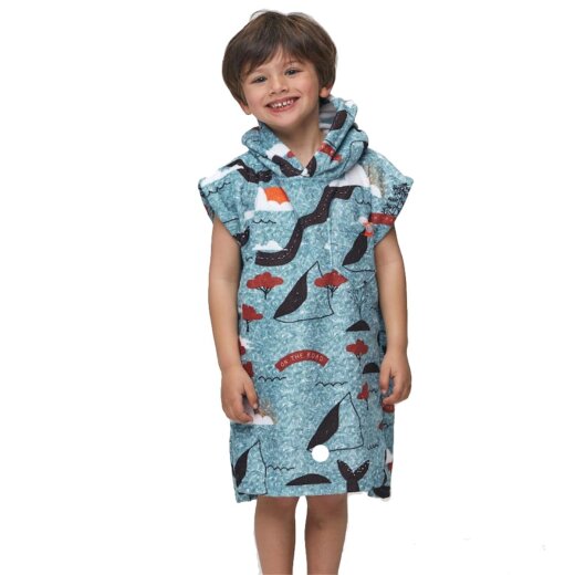 After Babies Poncho Sketchbook Blue