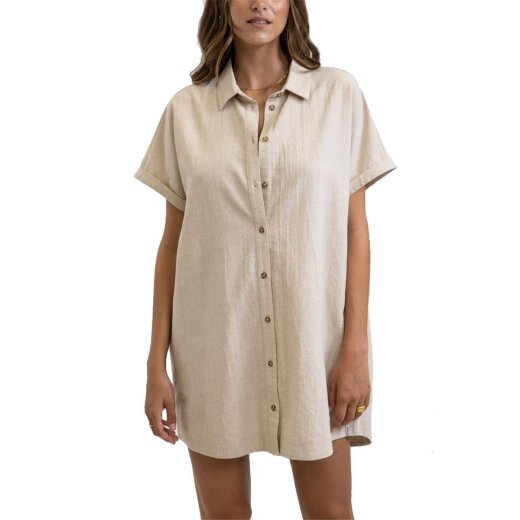 Rhythm. Classic Linen Shirt Dress 