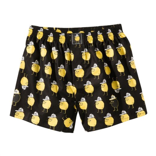 Lousy LivinTrunk Boxershorts Zitrone Black