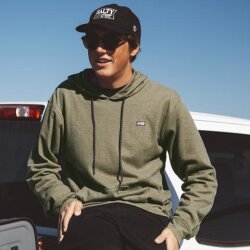 Salty Crew Dockman Thermal Pullover Hoody Military