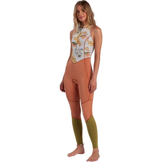Billabong Salty Jane 2mm Front Zip Frauen Neoprenanzug Springsuit Canvas