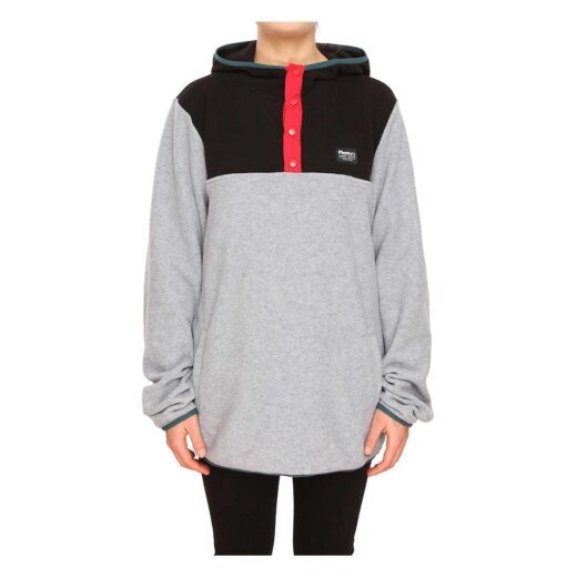 Plenty Womens Sweat Road Trip Polar Hood heather grey/ black