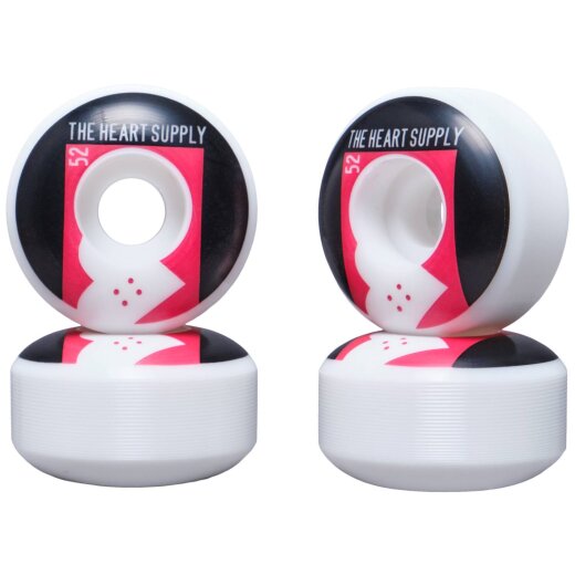 Heart Supply Even Skateboard Rollen 4 Stk.52mm Rot