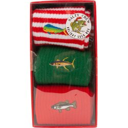 Salty Crew Fishmas 2 Holiday Socks 3 Pack