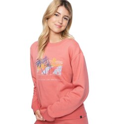 Hurley Sapphire Sun Girlfriend Crew Faded Rose