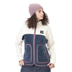 Picture Teddie Zip Fleece Dark Blue