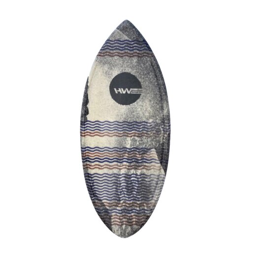 HW-Shapes Waveskim Grey Waves Skimboard