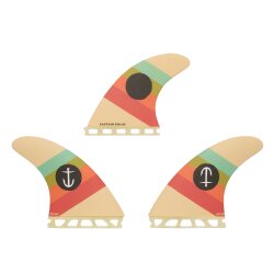 Captain Fin CF Series Medium Tri Fin Set (L) Cream