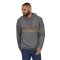 Patagonia Ms Line Logo Ridge Stripe Uprisal Hoody Gravel Heather