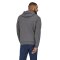 Patagonia Ms Line Logo Ridge Stripe Uprisal Hoody Gravel Heather