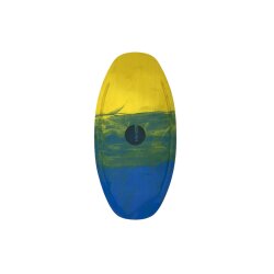 HW-Shapes Freestyle Skimboard V2 95 Epoxyart Yellow Green...
