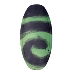 HW-Shapes Freestyle Skimboard V2 95 Epoxyart Swirl Green...