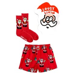 Lousy Livin Santa & Santa Socks Geschenkbox
