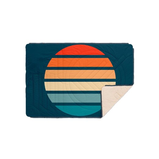 Voited Cloud Touch Pillow Blanket Sunset Stripe