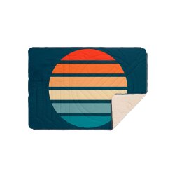 Voited Cloud Touch Pillow Blanket Sunset Stripe